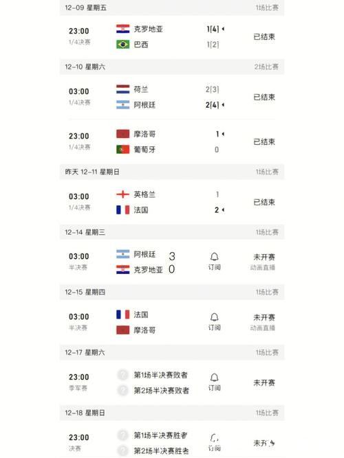世界杯比分入口最新更新实时查看